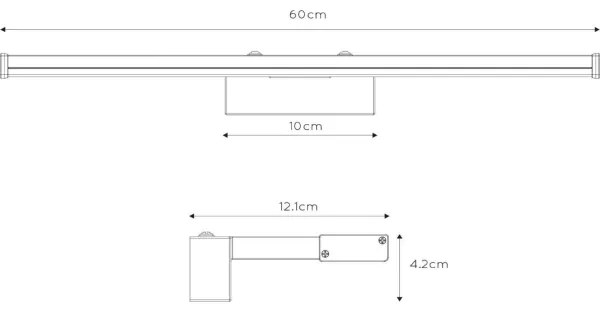 Lucide 79297/12/12 - LED Kúpeľňové osvetlenie zrkadla ONNO LED/11W/230V IP44