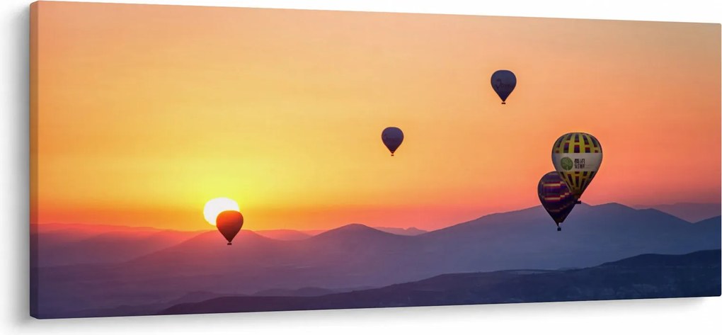 Obraz teplovzdušných balónov (120x50 cm)