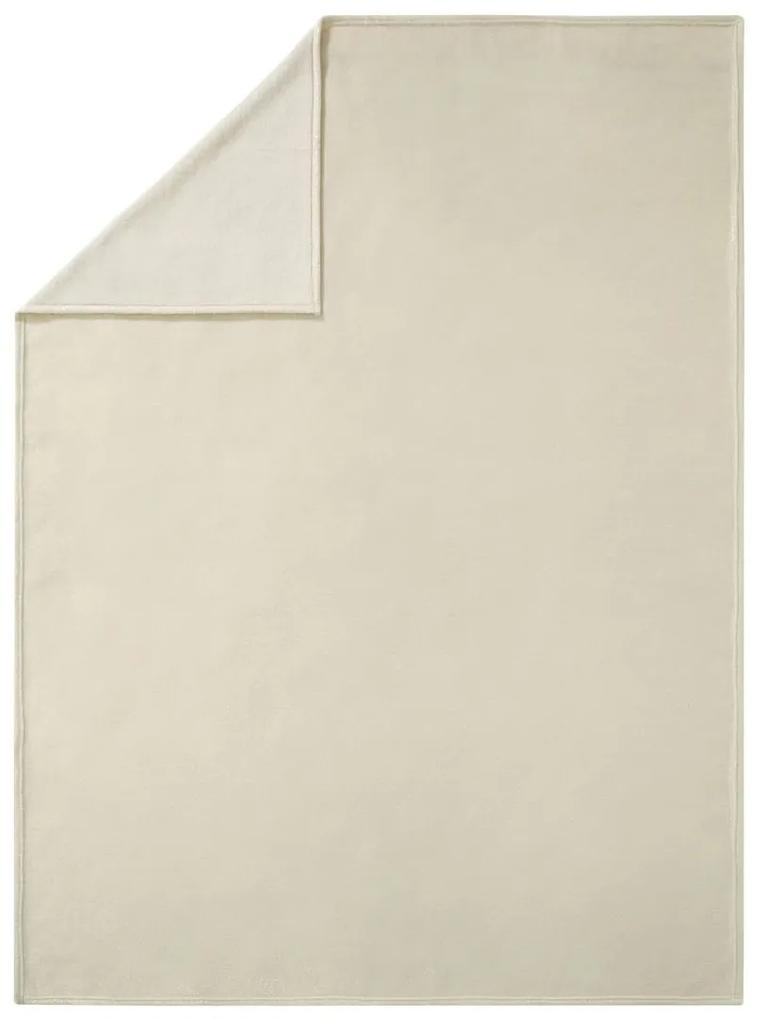MERADISO® Mäkká a hrejivá deka s lesklou potlačou, 150 x 200 cm (krémová), béžová (100305363)