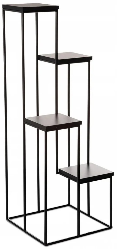Kvetinový stojan LOFT 110 cm čierny
