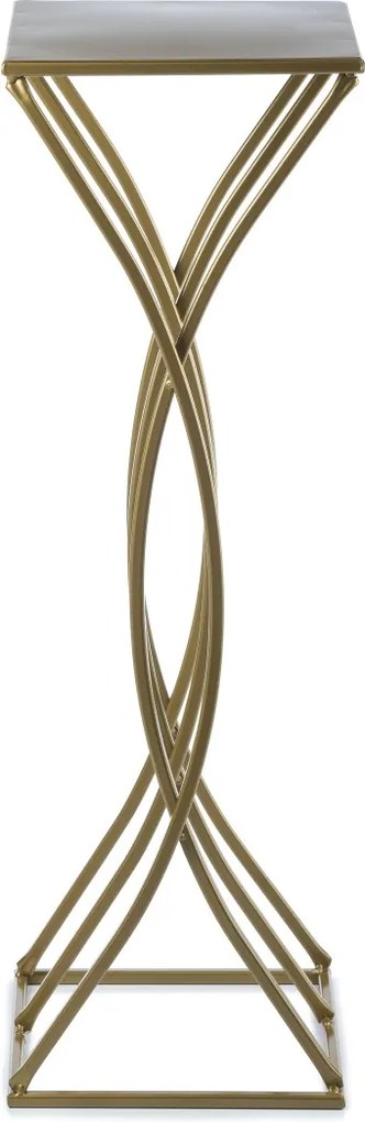 STOJAN NA KVETINÁČ TWIST 75X23X23 CM ZLATÁ