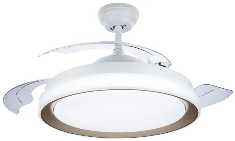 Philips 8719514334489 Bliss stropné svietidlo s ventilátorom LED D510mm 35W/4500lm 3000-4000-5500K zlatá, diaľkové ovládanie