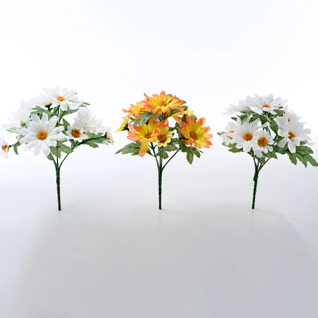 3 kytice do hrantíka "Letné kvety" Dĺžka 25 cm. Pre hrantíky do 40 cm