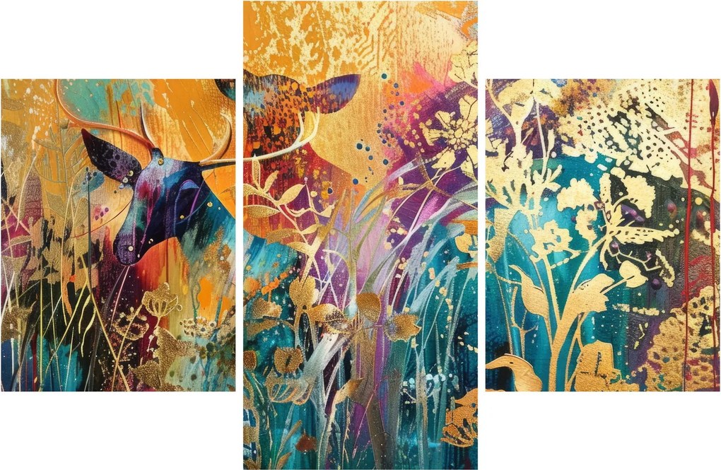 Obraz - Abstraktná maľba prírody (90x60 cm)