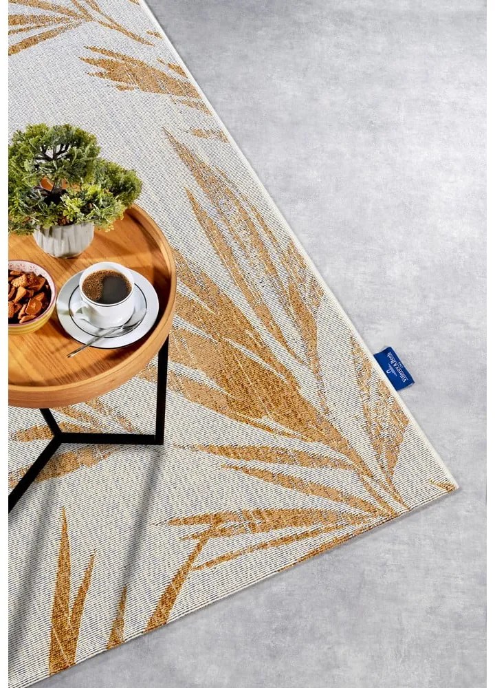 Biely/v zlatej farbe vonkajší koberec 120x180 cm Leonie – Villeroy&amp;Boch