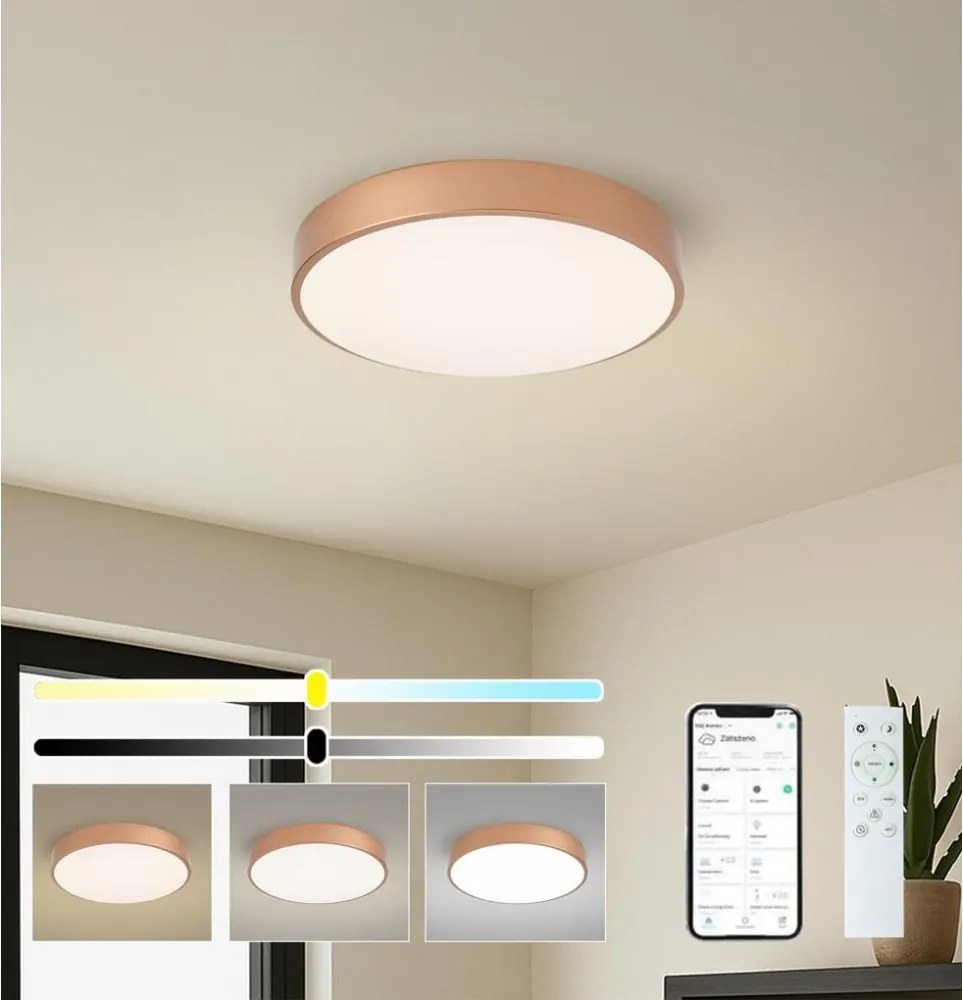 BRILAGI-LED Stmievateľné svietidlo POOL SMART LED/48W/230V 40 cm Wi-Fi Tuya bronz + DO