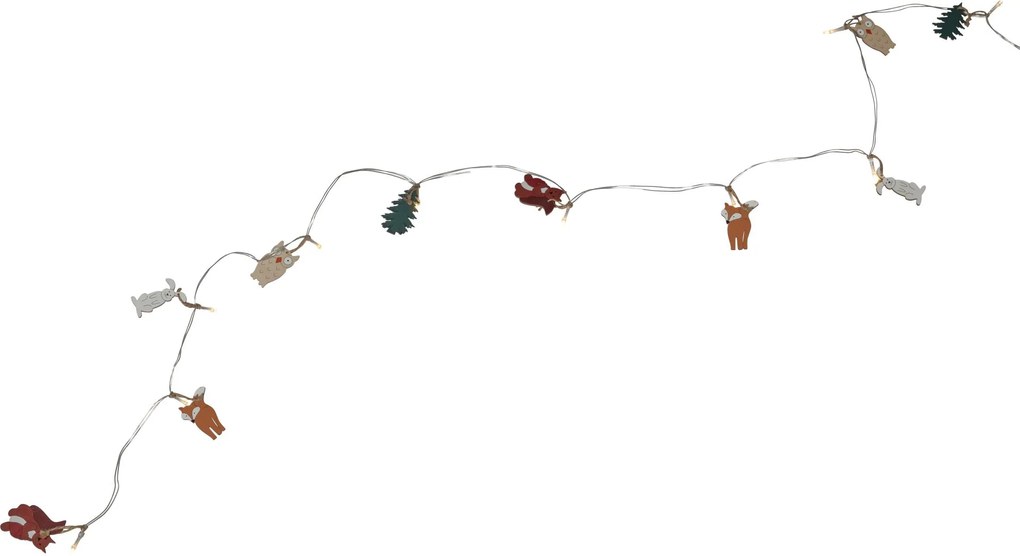 Star trading Svetelná reťaz FOREST FRIENDS 10x LED 1,8 m