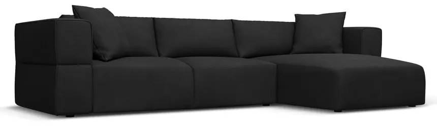 Čierna rohová pohovka, pravý roh Esther - Milo Casa