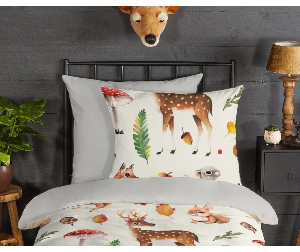 Flanelové detské obliečky na jednolôžko 140x200 cm – Good Morning