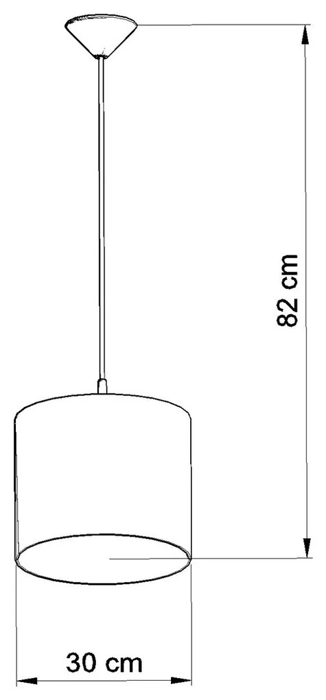 Detské závesné svietidlo Ball C, 1x plastové tienidlo so vzorom, (fi 30cm)