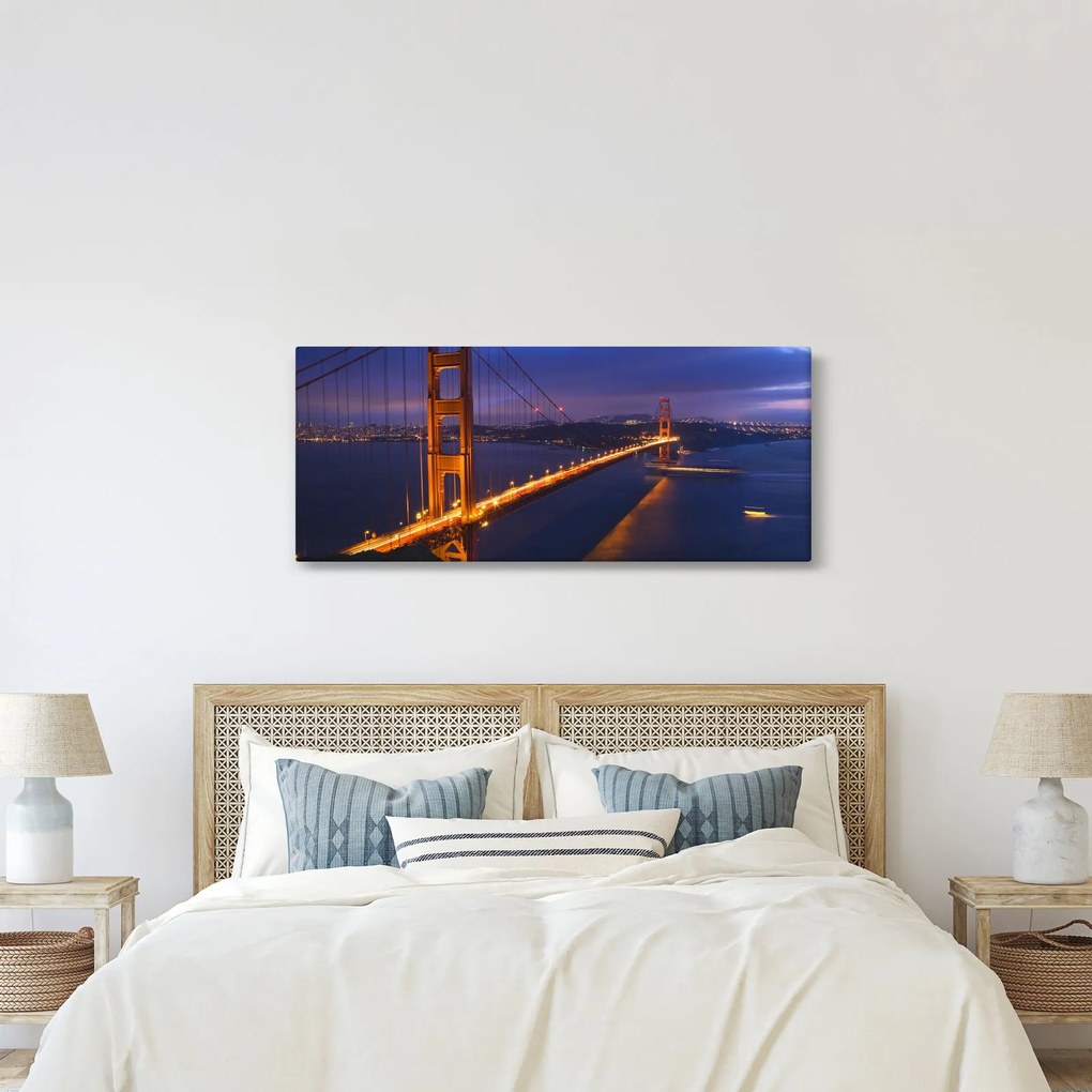 Obraz - Golden Gate Bridge (120x50 cm)