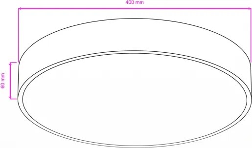 Brilagi - LED Kúpeľňové stropné svietidlo POOL LED/36W/230V pr. 40 cm IP54 čierne