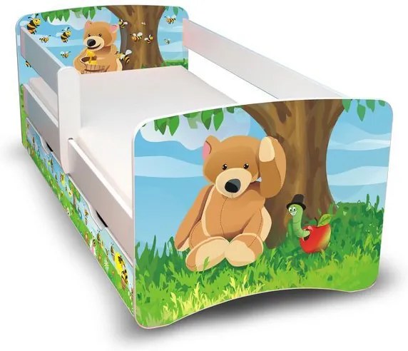 MAXMAX Detská posteľ so zásuvkou 160x90 cm - MACKO II. 160x90 pre všetkých ÁNO