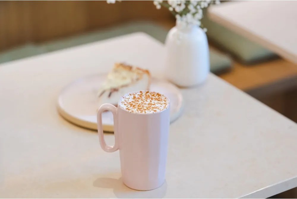 Ružové hrnčeky z kameniny v súprave 2 ks 330 ml Fuori – Vialli Design