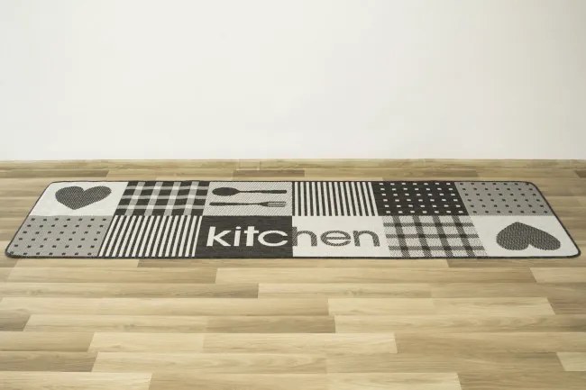 Koberec kuchynský Flex 19053/08 sivý