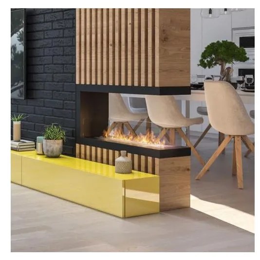 InFire - Rohový BIO krb 100x50 cm 3kW obojstranný IF0041