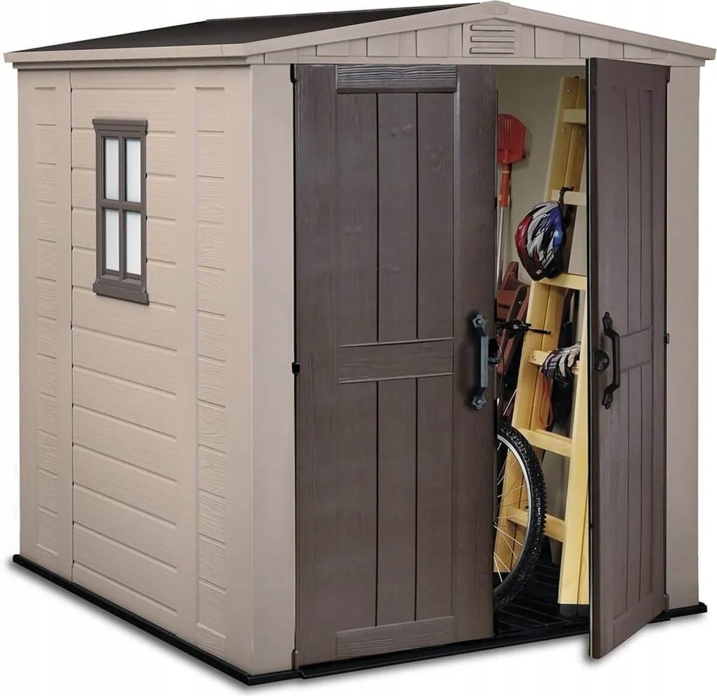 Záhradný domček na náradie Keter Factor 6x6 na náradie Prístrešok 195x173 cm XL