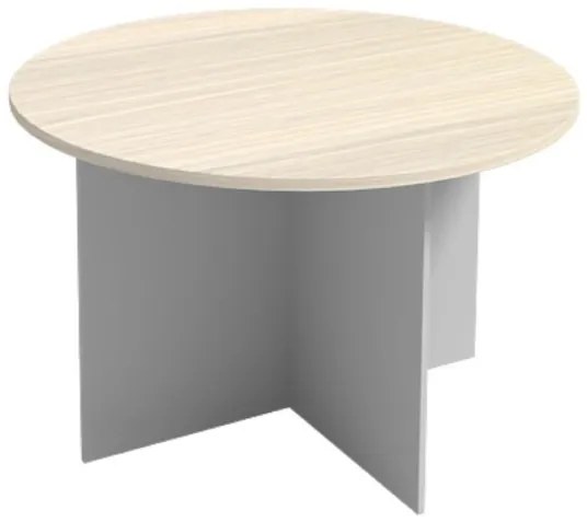 Rokovací stôl 1200 mm, okrúhly, sivá / breza