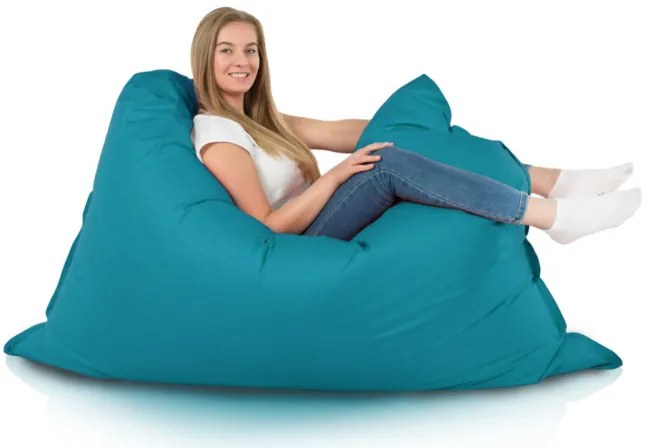 Vankúš na sedenie modrý nylon