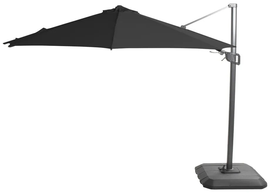 Tmavosivý slnečník ø 300 cm Shadowflex – Hartman