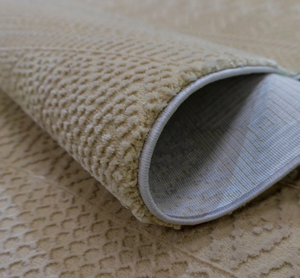 BE Koberec Zurich 1901 YELLOW – žltý obdĺžnikový Rozmer: 80x150 cm