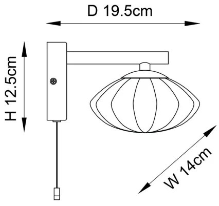 Endon 97182 - Kúpeľňové nástenné svietidlo MOBIAS 1xG9/3W/230V IP44 mosadz