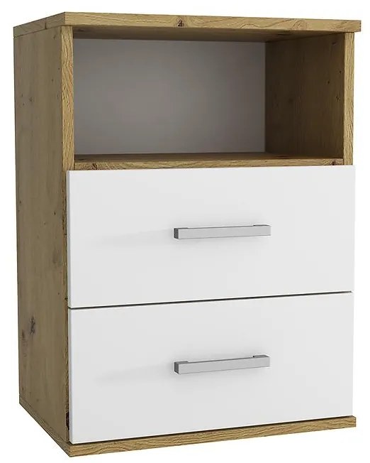 Nočný stolík Goda III 2S artisan/biely