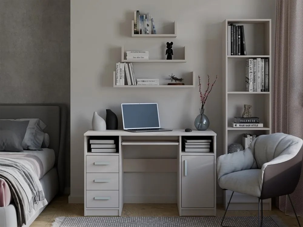 Sada 3 ks nástěnných polic Mobi kašmírová