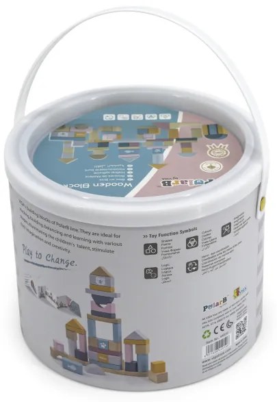 Drevené kocky Viga 44010 PolarB 60 ks