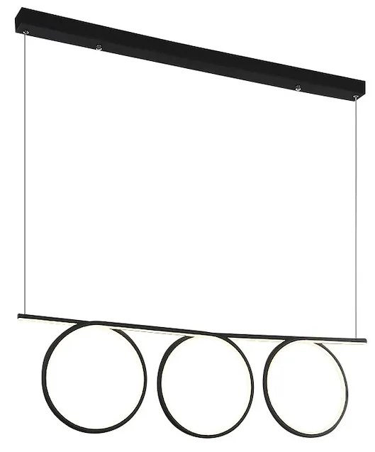 Závesné LED svietidlo Loop, 1x LED 60w, 3000k, b