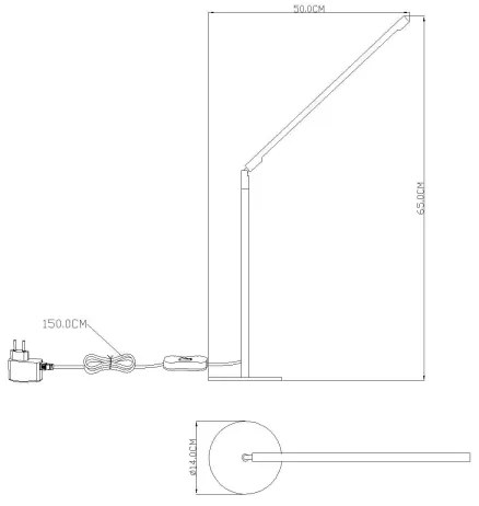 GLOBO 58153 - Stolná LED lampa ORION LED 48xLED/0,062W