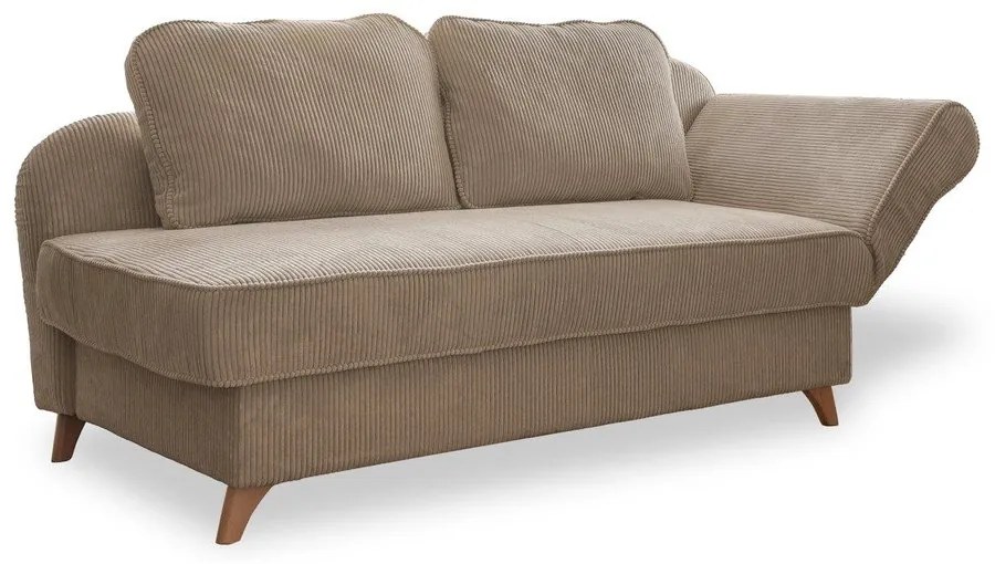 Taupe menčestrová leňoška (pravý roh) Chic Charlotte – Miuform