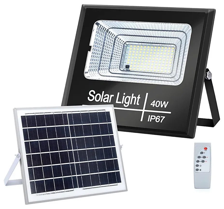 Aigostar - LED Stmievateľný solárny reflektor LED/40W/3,2V IP67 + DO