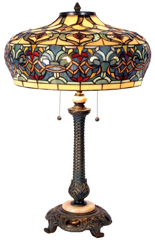 Stolná lampa Orient v štýle Tiffany