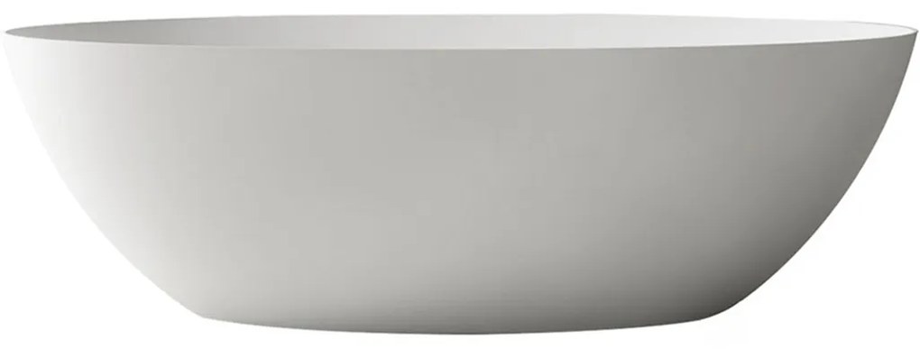 Cerano Emilia, voľne stojaca vaňa z liateho mramoru 180x85cm, biela matná, CER-CER-417536