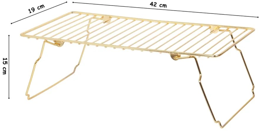 Univerzálny kovový stojan DOLAP zlatý