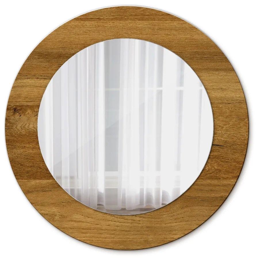 Rustikálny dub Okrúhle dekoračné zrkadlo