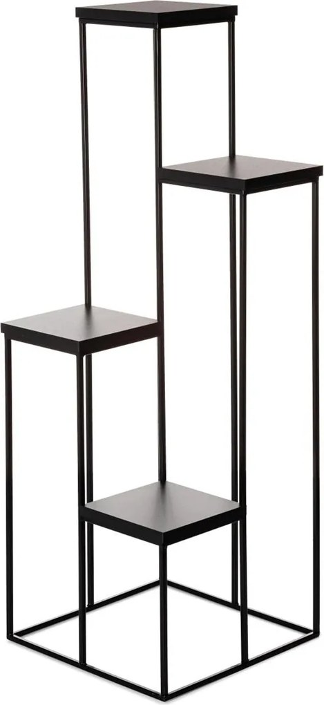 STOJAN NA KVETINÁČ KASKADA1 110X40X40 CM ČIERNA