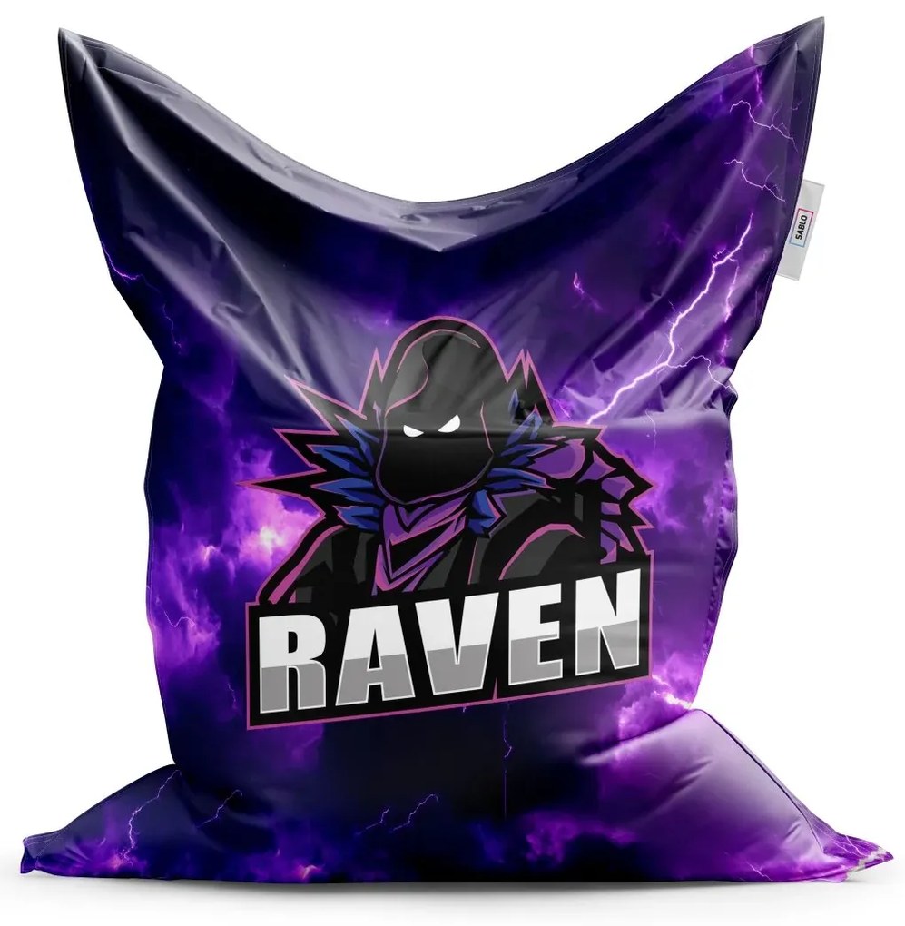 Sablio Sedací vak FORTNITE RAVEN Fialová búrka - 150x100 cm