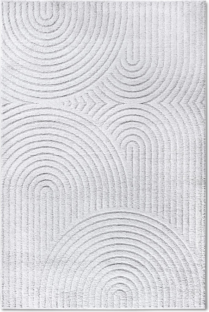 ELLE Decoration, Kusový koberec New York 106203 White, 160x235, biela, chodba / predsieň