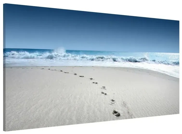 Magnetické obrazy stopy v piesku
