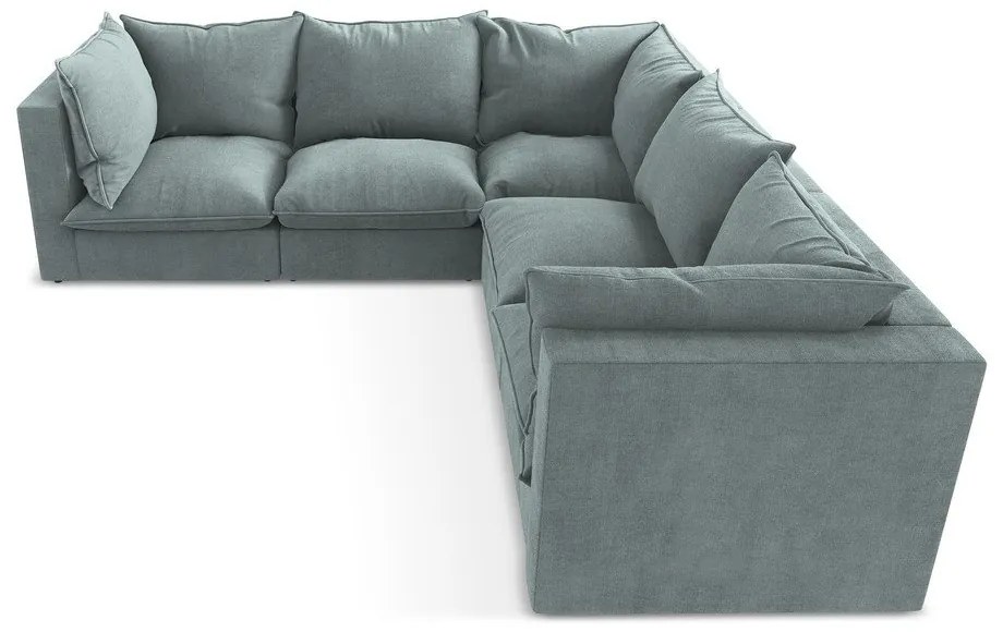 Modrá rohová pohovka Manao – Makamii