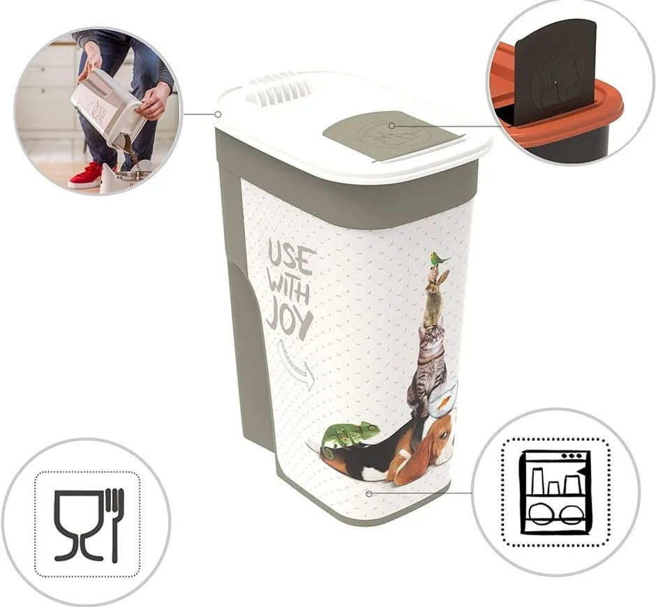 Box na granule 4.1 l Flo – Rotho