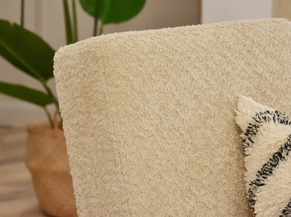 Čalúnené kreslo HENLEY boucle béžové