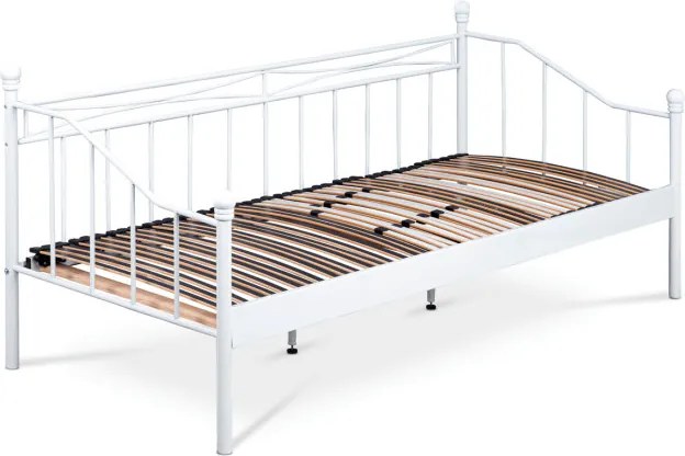 Kovová posteľ 90 cm biela BED-1905 WT