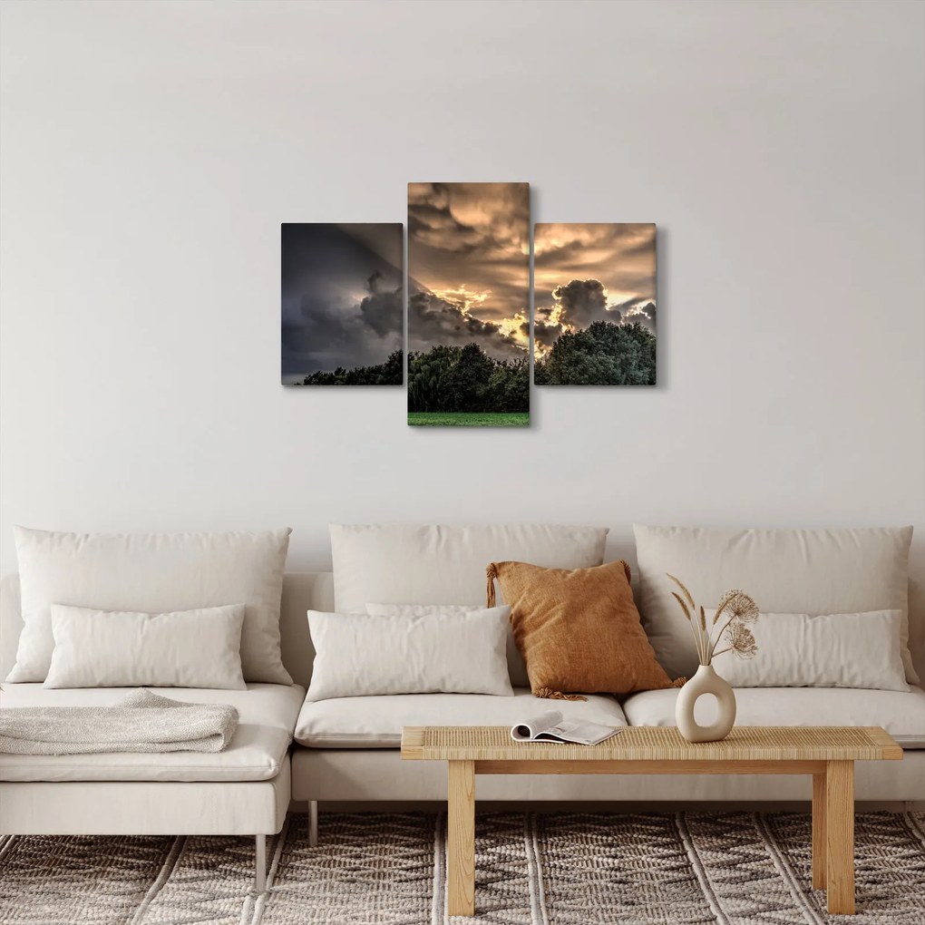 Obraz mračien a lesa (90x60 cm)