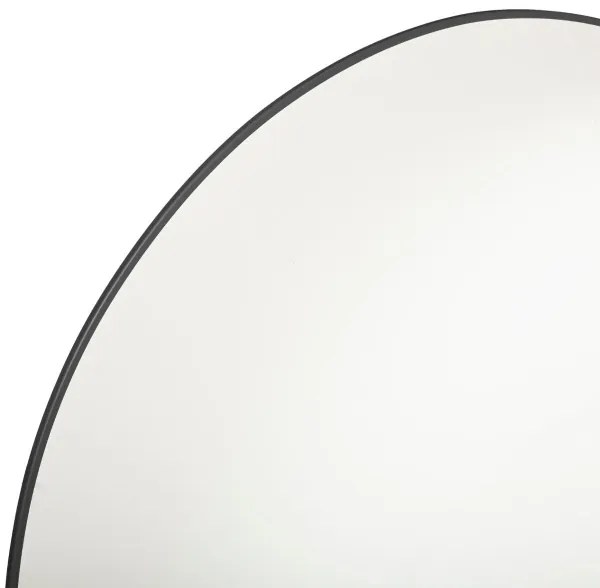 Atmosphera - Nástenné zrkadlo ALICE pr. 76 cm čierna