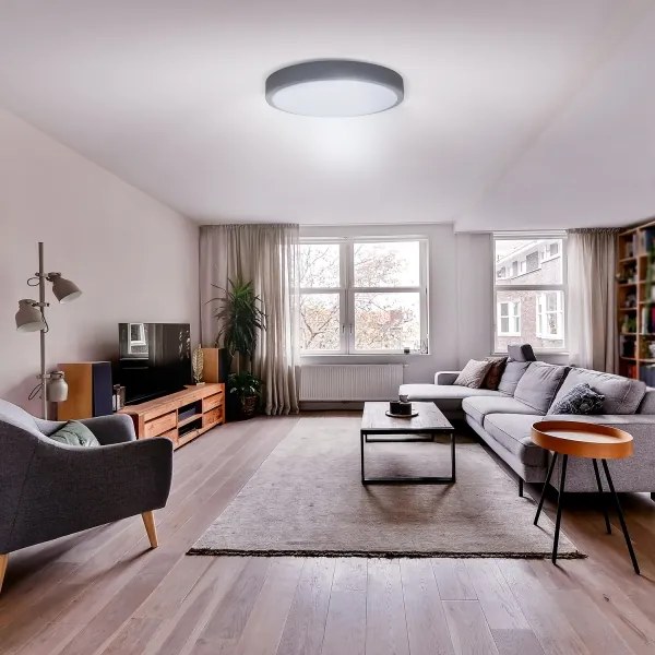 Solight WO8002 - LED Stmiev. svietidlo GREY LED/60W/230V 3000-6500K pr. 49 cm + DO