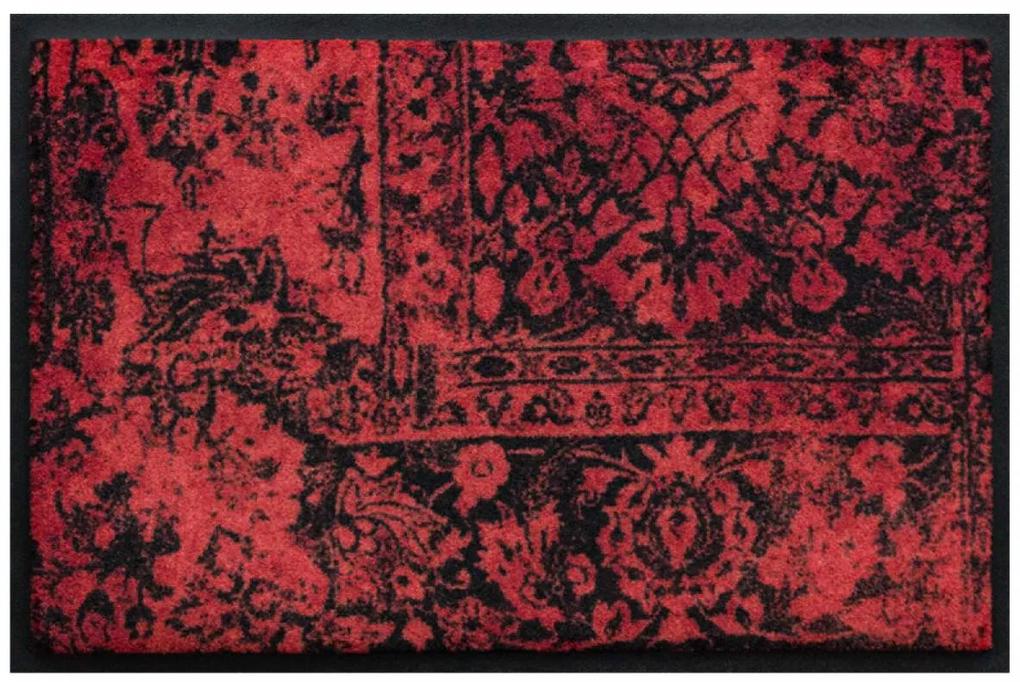 Vintage premium rohožka- ošúchaná červená (Vyberte veľkosť: 75*50 cm)