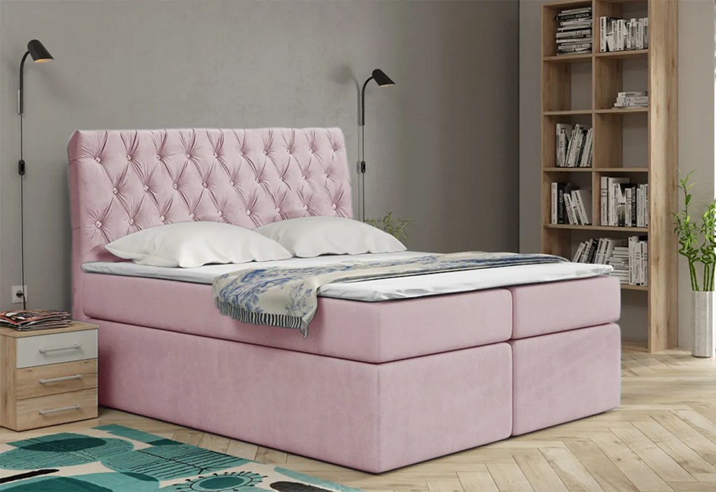 Čalúnená posteľ boxspring LUCA - trinity 21 / 180x200